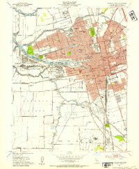 Stockton West 1952 topographic map thumbnail