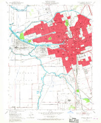 Stockton West 1952 topographic map thumbnail