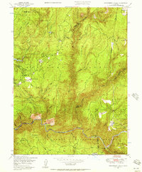 Strawberry Valley 1948 topographic map thumbnail