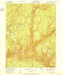 Strawberry Valley 1950 topographic map thumbnail