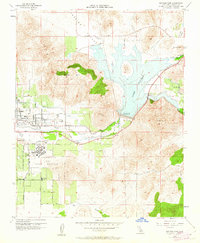 Success Dam 1956 topographic map thumbnail