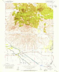 Sutter Buttes 1954 topographic map thumbnail