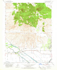 Sutter Buttes 1954 topographic map thumbnail