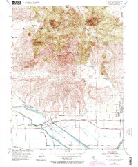 Sutter Buttes 1954 topographic map thumbnail