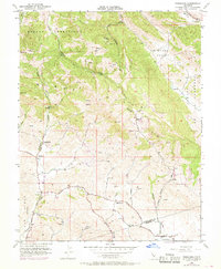 Tassajara 1953 topographic map thumbnail