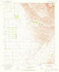 Tejon Hills 1955 topographic map thumbnail