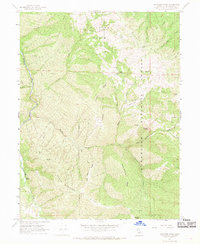 Thatcher Ridge 1967 topographic map thumbnail