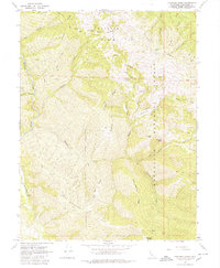 Thatcher Ridge 1967 topographic map thumbnail