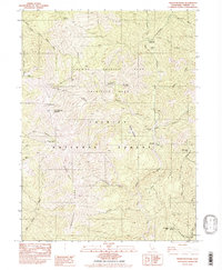 Thurston Peaks 1982 topographic map thumbnail