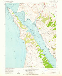 Tomales 1954 topographic map thumbnail