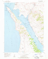 Tomales 1954 topographic map thumbnail
