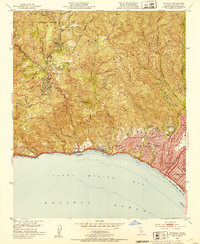 Topanga 1952 topographic map thumbnail