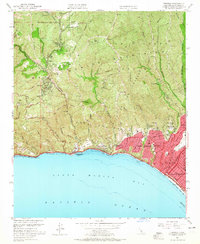 Topanga 1952 topographic map thumbnail