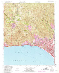Topanga 1952 topographic map thumbnail