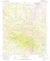 Toro Peak 1981 topographic map thumbnail