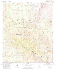 Toro Peak 1981 topographic map thumbnail
