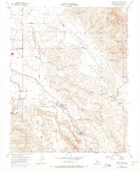 Tres Pinos 1955 topographic map thumbnail