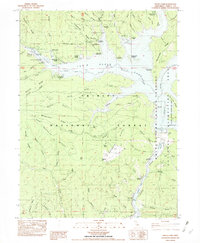 Trinity Dam 1982 topographic map thumbnail
