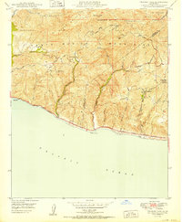 Triunfo Pass 1950 topographic map thumbnail