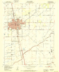 Tulare 1951 topographic map thumbnail