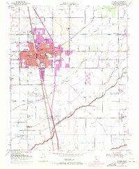 Tulare 1950 topographic map thumbnail