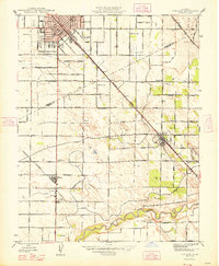 Turlock 1948 topographic map thumbnail