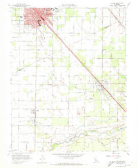Turlock 1961 topographic map thumbnail
