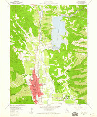 Ukiah 1958 topographic map thumbnail