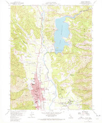 Ukiah 1958 topographic map thumbnail