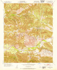 Val Verde 1952 topographic map thumbnail