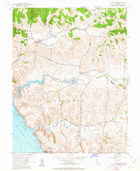 Valley Ford 1954 topographic map thumbnail