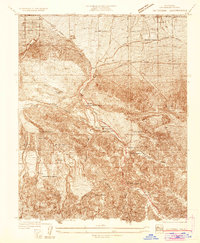 Valyermo 1934 topographic map thumbnail