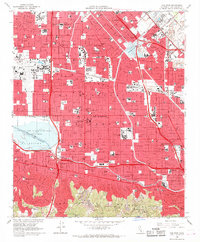 Van Nuys 1966 topographic map thumbnail