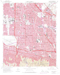 Van Nuys 1966 topographic map thumbnail