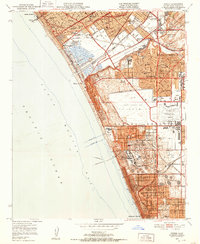 Venice 1950 topographic map thumbnail