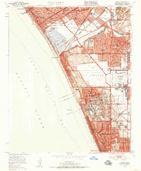 Venice 1950 topographic map thumbnail