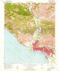 Ventura 1951 topographic map thumbnail