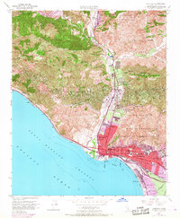 Ventura 1951 topographic map thumbnail