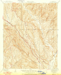 Violin Canyon 1937 topographic map thumbnail