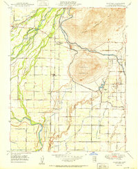 Wahtoke 1950 topographic map thumbnail