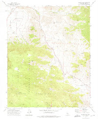 Walker Pass 1972 topographic map thumbnail
