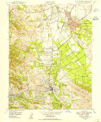 Walnut Creek 1947 topographic map thumbnail