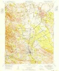 Walnut Creek 1949 topographic map thumbnail