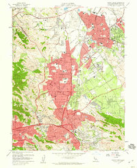 Walnut Creek 1959 topographic map thumbnail