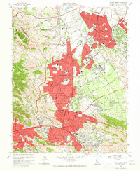 Walnut Creek 1959 topographic map thumbnail