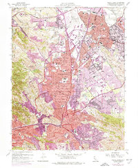 Walnut Creek 1959 topographic map thumbnail