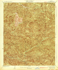 Warm Spring 1936 topographic map preview