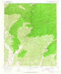 Warm Springs Mountain 1958 topographic map thumbnail