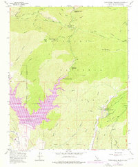 Warm Springs Mountain 1958 topographic map thumbnail
