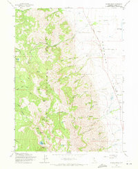 Warren Peak 1963 topographic map thumbnail